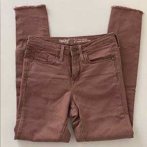 Mossimo High Rise Skinny Mauve Jeans - Size 00